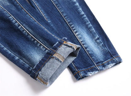 New-DSQ2 Frayed patch Jeans