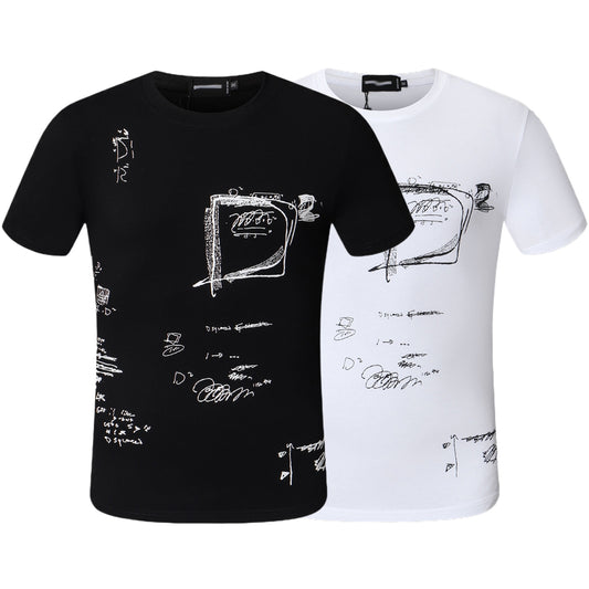 New-DSQ2 Print 2024ss T-shirt