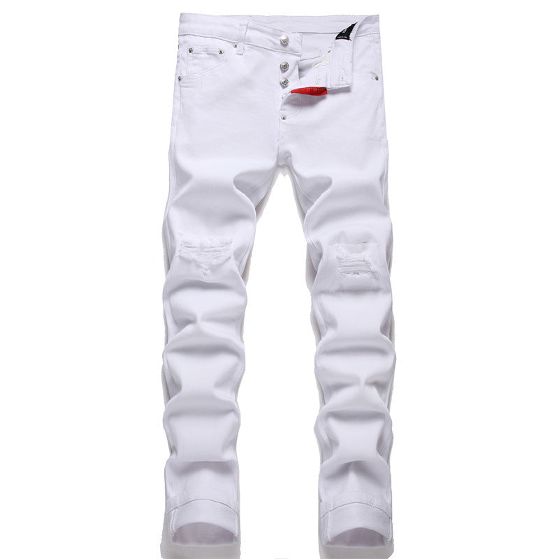 New-DSQ2 Frayed patch Jeans