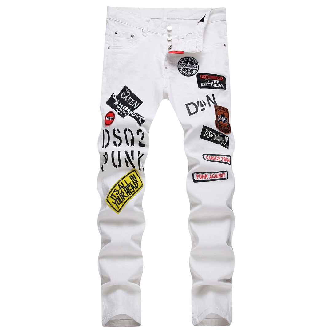 New DSQ2  24ss   Slim fit, fashionable, street style Jeans