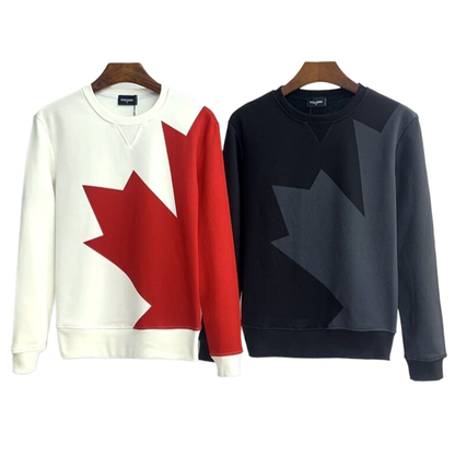 DSQ2  New 2024 Large maple leaf letter print  Sweatshirts