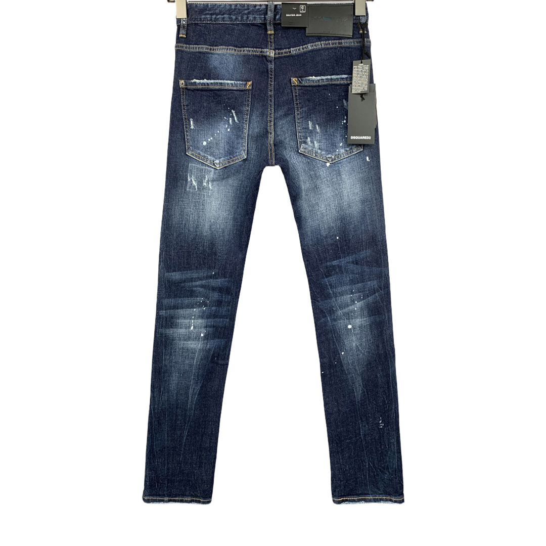 New-DSQ2  Personalized hot diamond process  Jeans