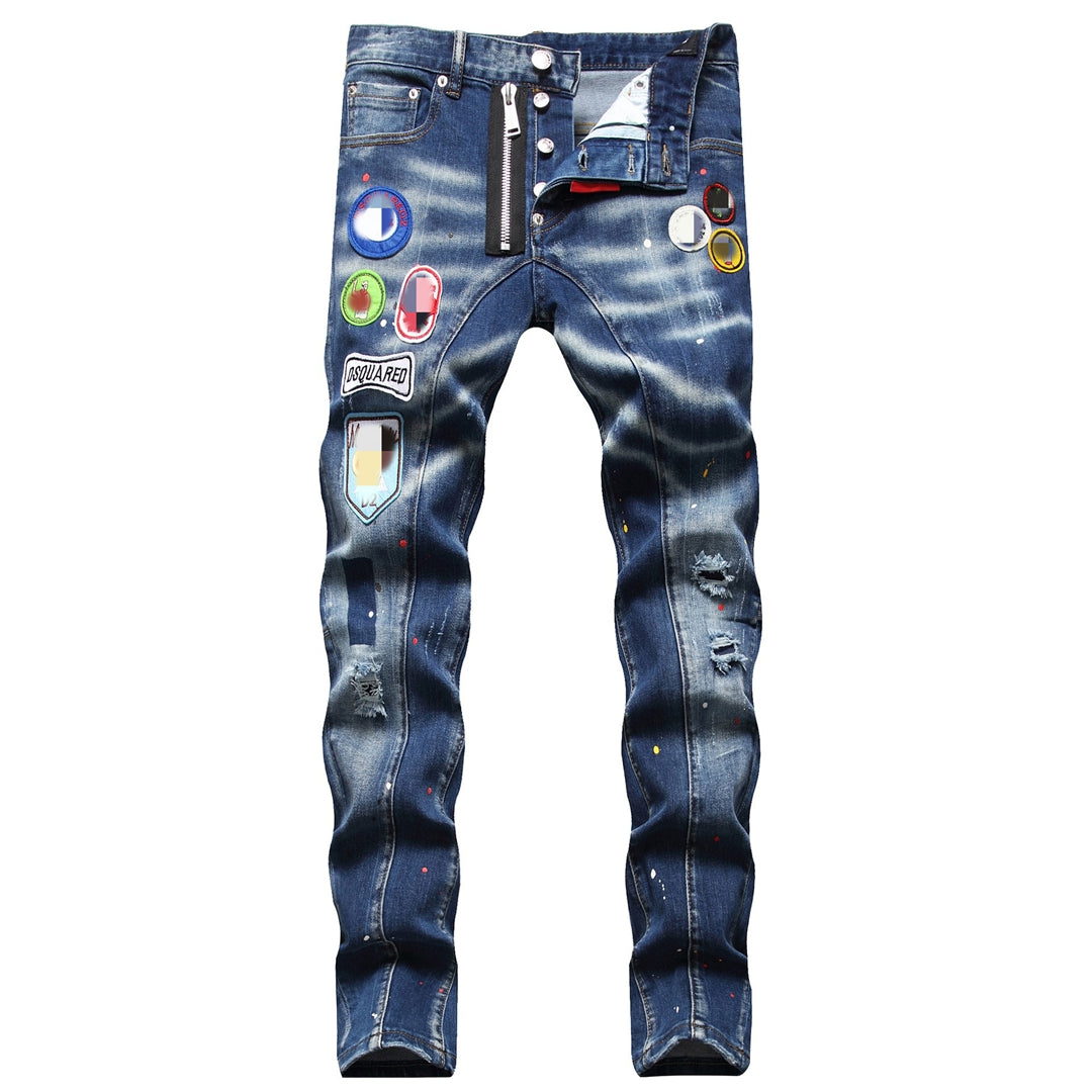 New-DSQ2 Personalized inkjet jeans