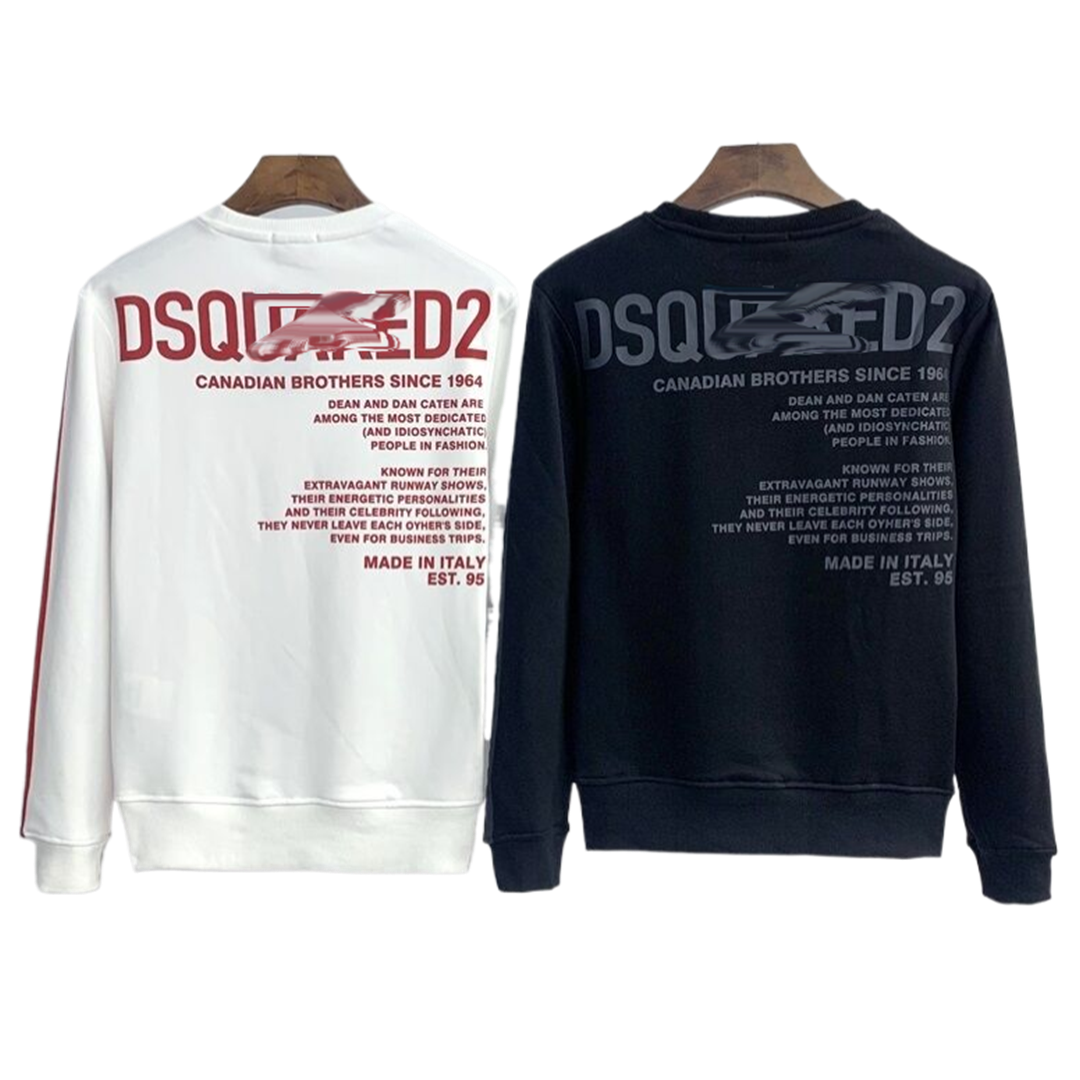 DSQ2  New 2024 Large maple leaf letter print  Sweatshirts