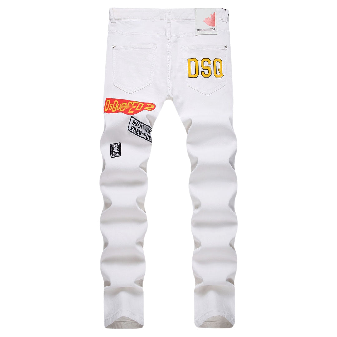 New DSQ2  24ss   Slim fit, fashionable, street style Jeans