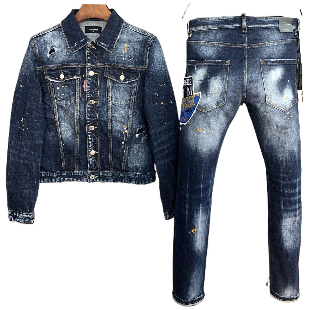 New-DSQ2 2025 Denim  Suit