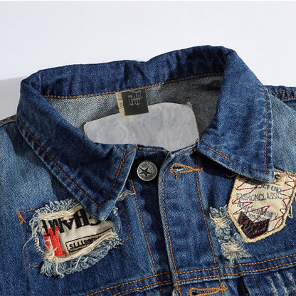 New-DSQ2   Denim vest coat