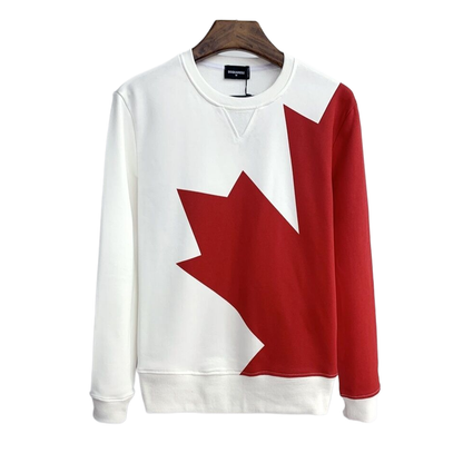 DSQ2  New 2024 Large maple leaf letter print  Sweatshirts