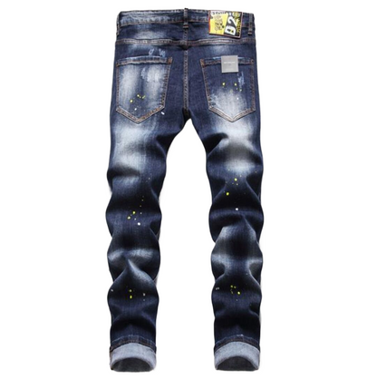 New-DSQ2 Frayed patch Jeans