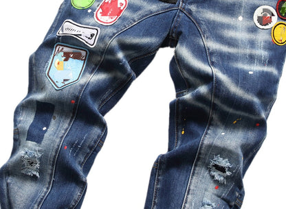 New-DSQ2 Personalized inkjet jeans