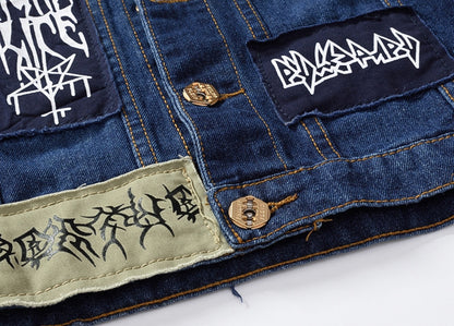 New-DSQ2   Denim vest coat