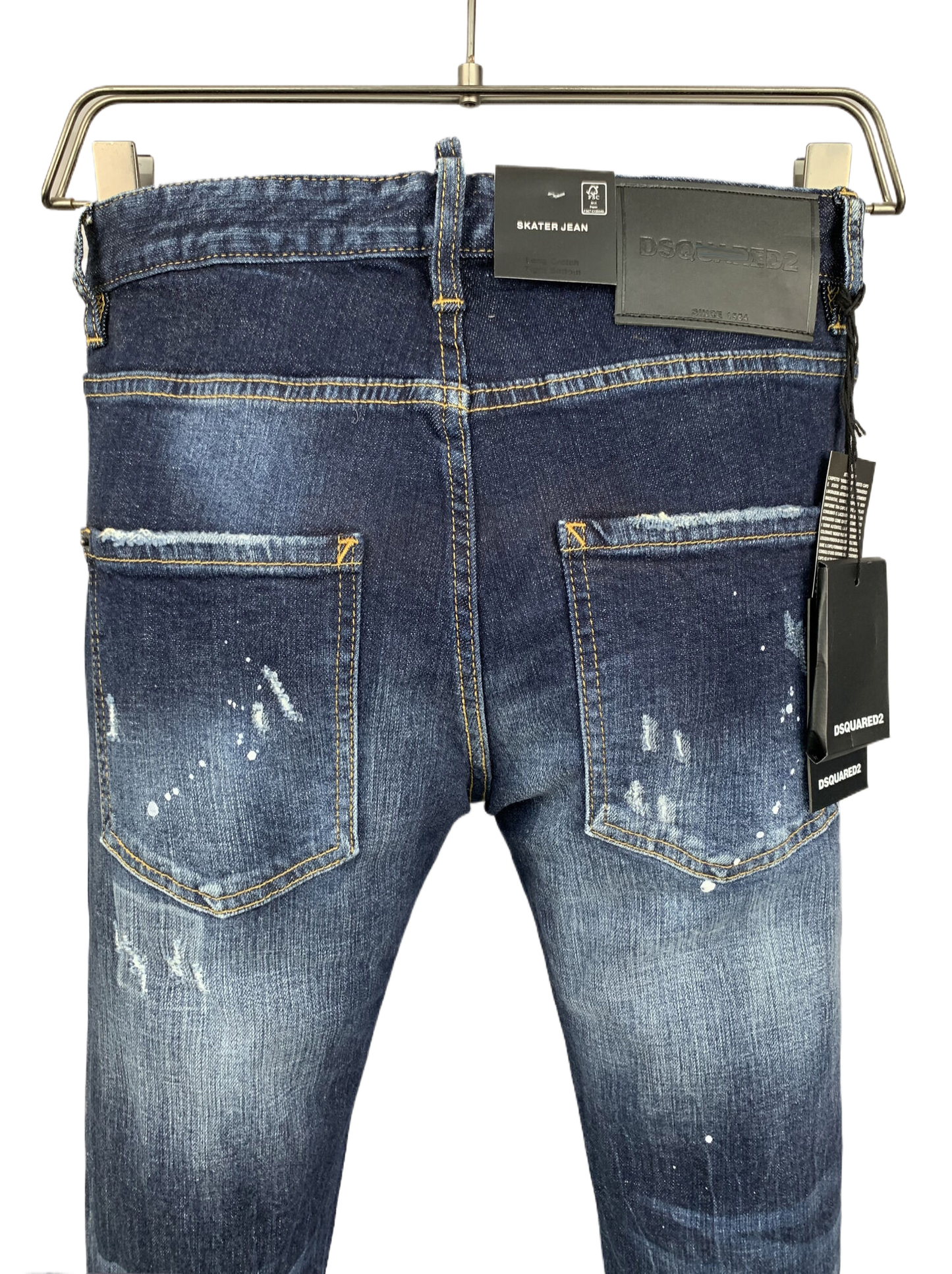 New-DSQ2  Personalized hot diamond process  Jeans