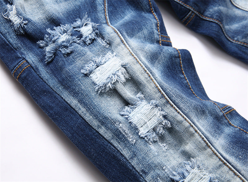 New-DSQ2 Frayed patch Jeans